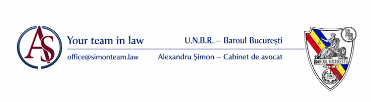 Alexandru Șimon – Cabinet de avocat, U.N.B.R. – Baroul București